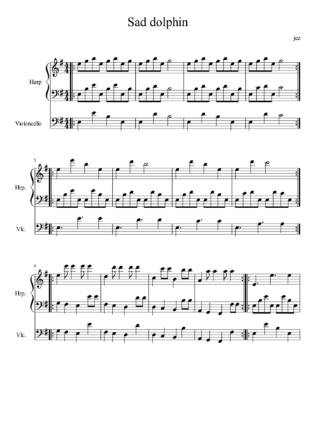 Sad Dolphin Sheet Music