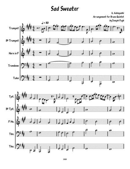 Free Sheet Music Sad Sweater