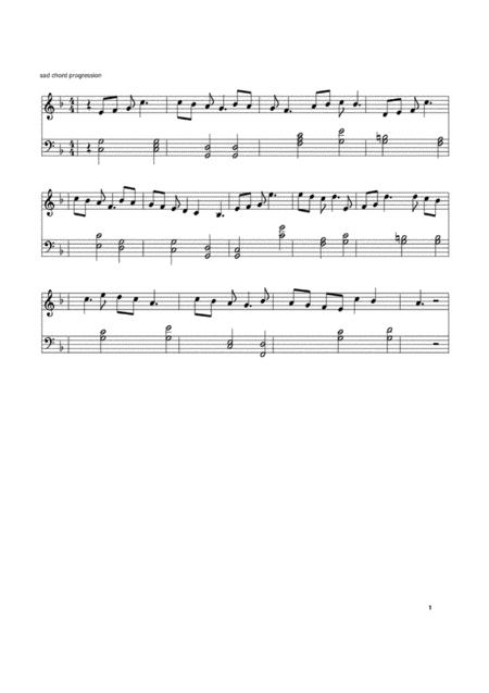 Sad Sheet Music