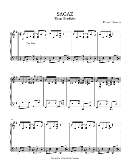 Sagaz Sheet Music