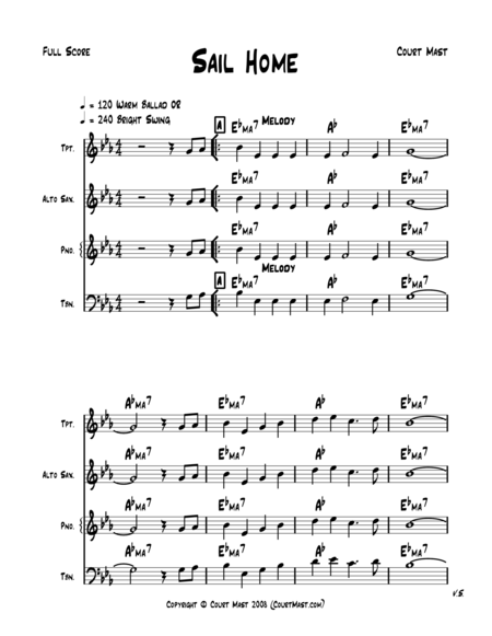 Sail Home Lead Sheet Sheet Music