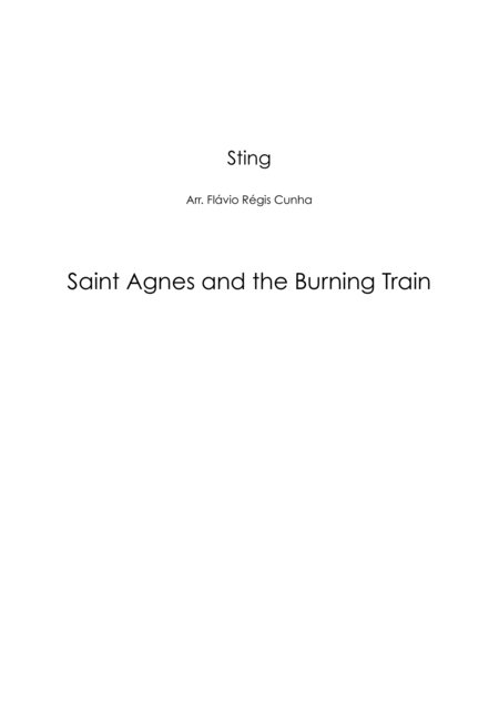 Saint Agnes And The Burning Train Sheet Music