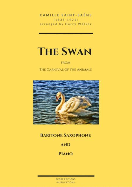Free Sheet Music Saint Sans The Swan For Baritone Saxophone And Piano