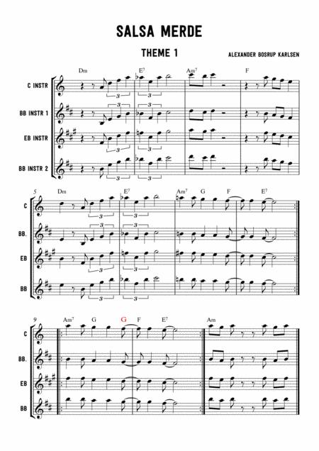 Free Sheet Music Salsa Merde