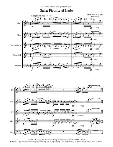 Free Sheet Music Salsa Picante Al Lado