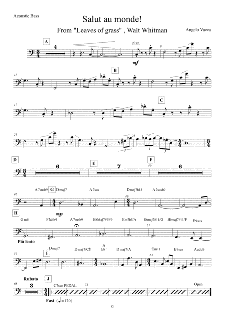 Free Sheet Music Salut Au Monde Parts