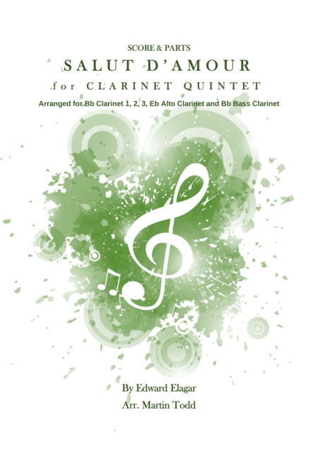 Free Sheet Music Salut D Amour For Clarinet Quintet