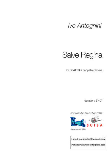 Salve Regina Sheet Music