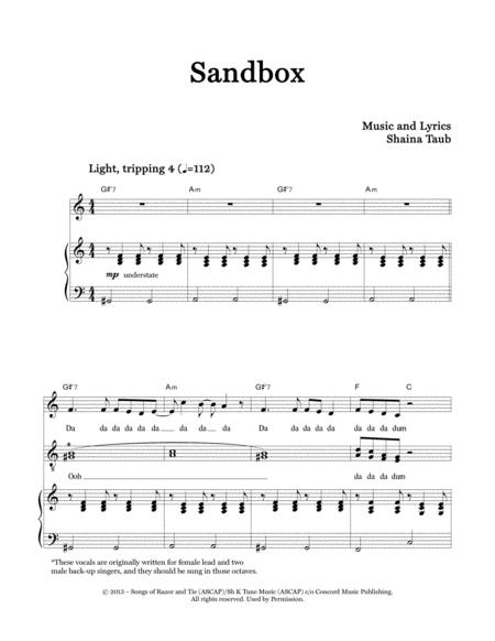 Free Sheet Music Sandbox