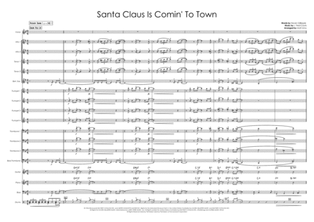 Santa Claus Is Comin To Town Vocal With Big Band Sheet Music