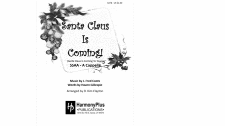 Free Sheet Music Santa Claus Is Coming