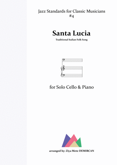 Santa Lucia For Cello Piano Sheet Music