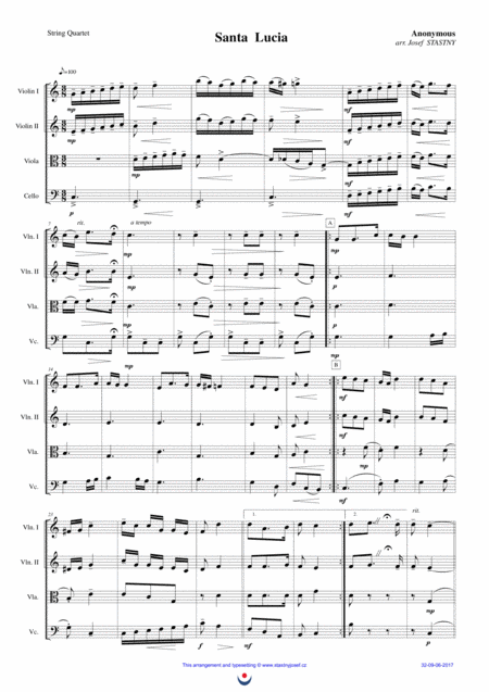 Santa Lucia Sheet Music