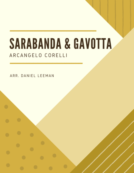 Sarabanda And Gavotta For Alto Saxophone Piano Sheet Music