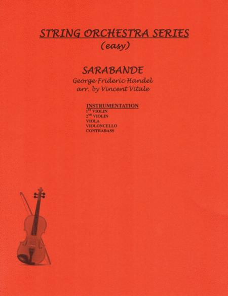 Free Sheet Music Sarabande Easy