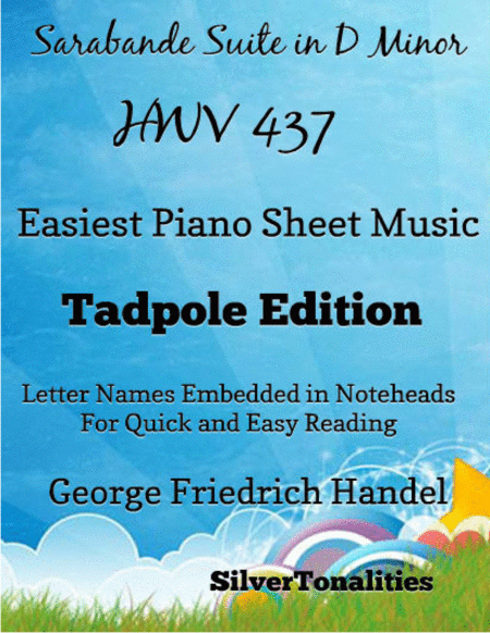 Free Sheet Music Sarabande Suite In D Minor Hwv 437 Easiest Piano Sheet Music Tadpole Edition