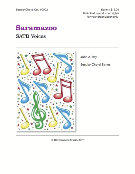 Free Sheet Music Saramazoo