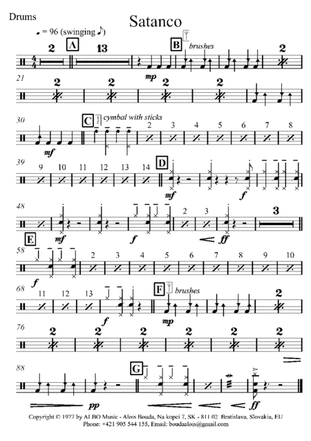 Free Sheet Music Satanco