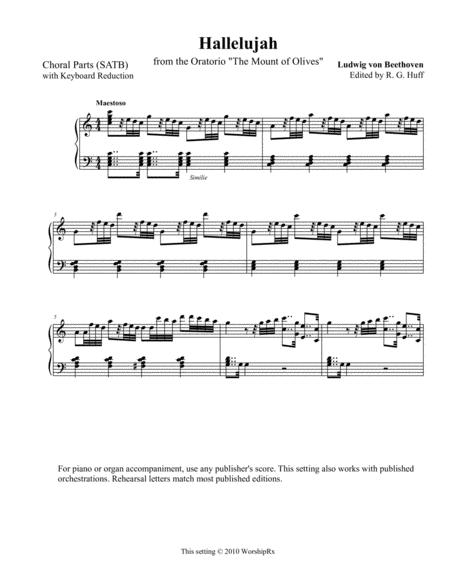 Satb Hallelujah From The Mount Of Olives With Non Sacred Text Sheet Music