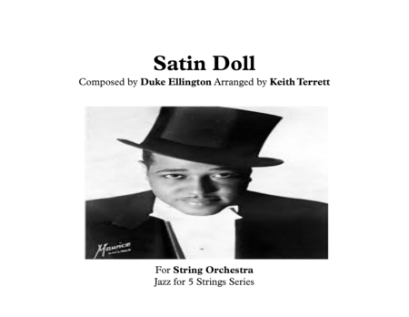 Satin Doll For String Orchestra Drum Set Opt Jazz For 5 Strings Series Sheet Music