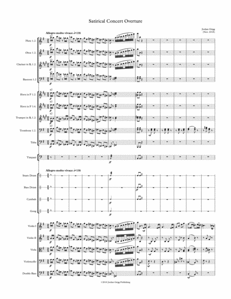 Satirical Concert Overture Sheet Music