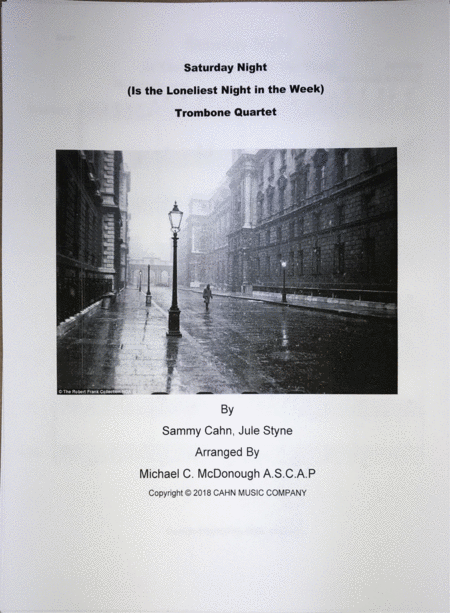 Saturday Night Is The Loneliest Night In The Week Sheet Music