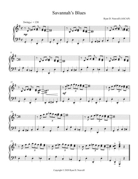 Savannahs Blues Sheet Music