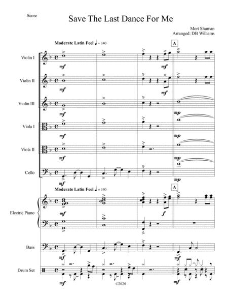 Save The Last Dance For Me String Sextet Sheet Music