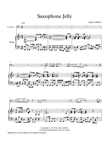 Saxophone Jelly Sheet Music