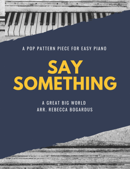 Free Sheet Music Say Something A Great Big World