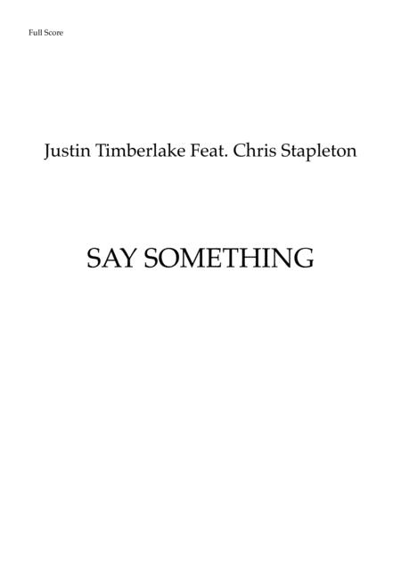 Say Something Brass Quintet Sheet Music