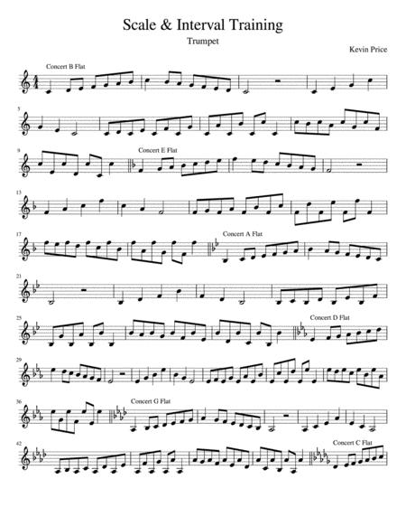 Free Sheet Music Scale Interval Training