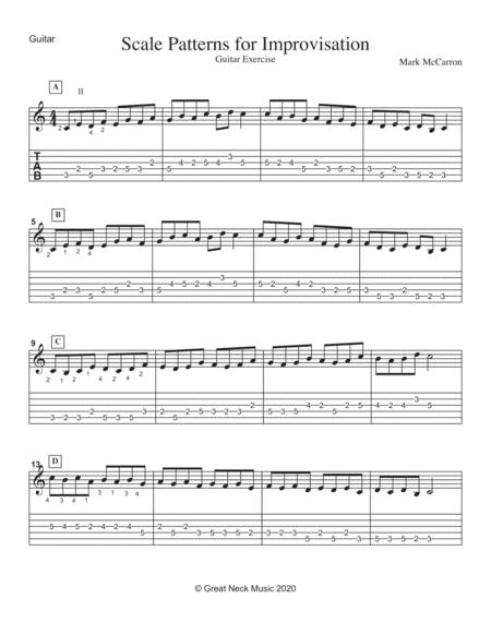 Free Sheet Music Scale Patterns For Improvisation