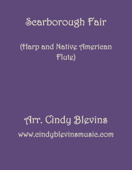 Scarborough Fair Arranged For Harp And Native American Flute From My Book Harp And Native American Flute 14 Folk Songs Sheet Music