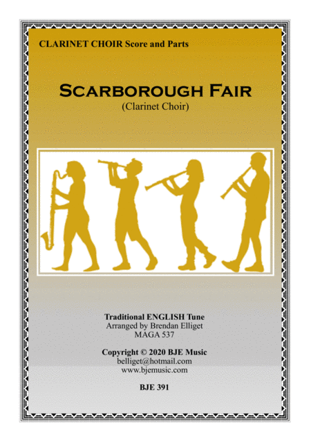 Scarborough Fair Clarinet Choir Score And Parts Pdf Sheet Music