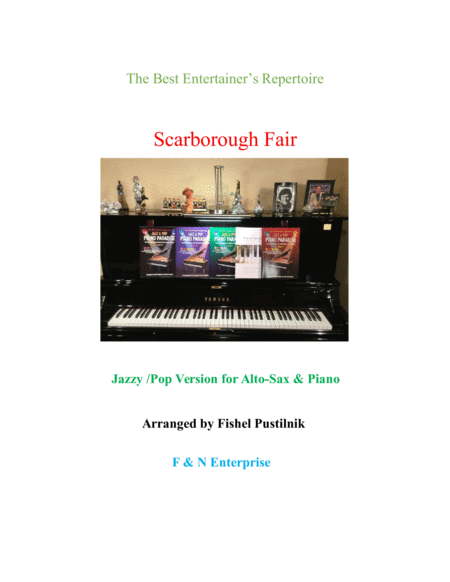 Scarborough Fair Piano Background For Alto Sax And Piano Jazz Pop Version With Improvisation Sheet Music