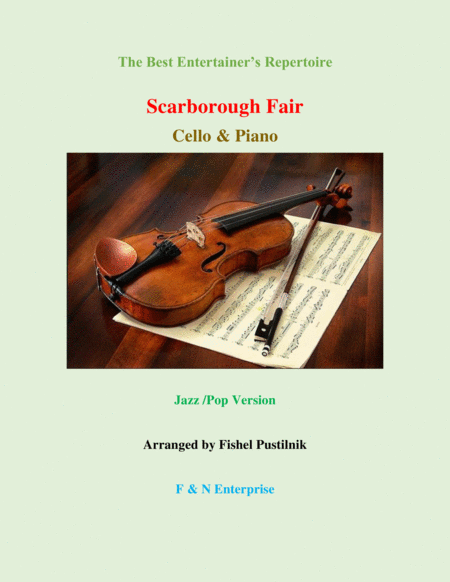 Scarborough Fair Piano Background For Cello And Piano Jazz Pop Version With Improvisation Sheet Music