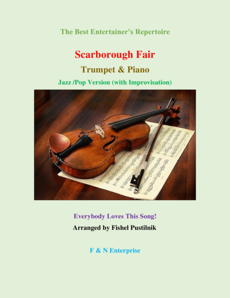 Scarborough Fair Piano Background For Trumpet And Piano Jazz Pop Version With Improvisation Sheet Music