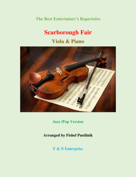 Scarborough Fair Piano Background For Viola And Piano Jazz Pop Version With Improvisation Sheet Music