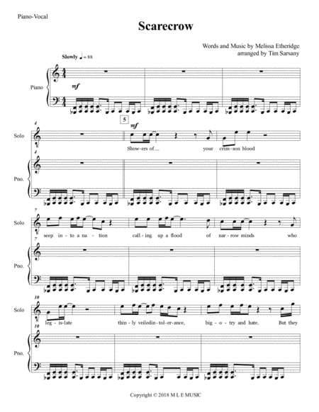 Scarecrow Sheet Music