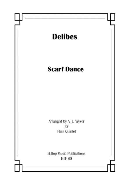 Free Sheet Music Scarf Dance Arr Flute Quintet