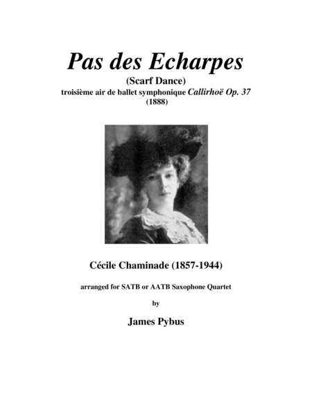 Free Sheet Music Scarf Dance Op 37 Pas Des Echarpes Troisime Air De Ballet Symphonique Callirho Op 37