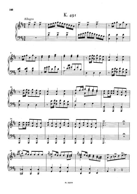 Free Sheet Music Scarlatti Sonata In D K 491 Complete Full Version