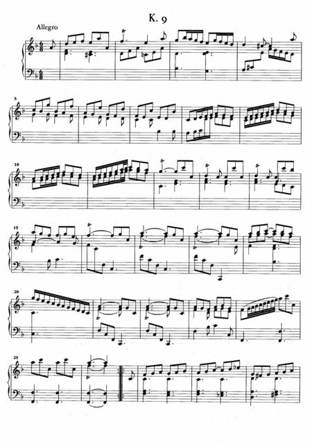 Free Sheet Music Scarlatti Sonata In D Minor K 9 Original Version