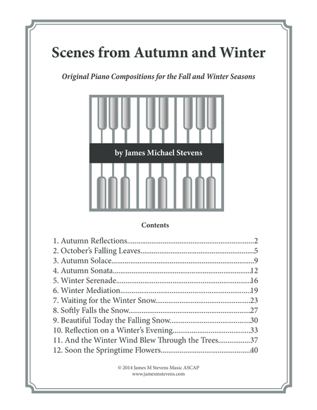 Scenes From Autumn And Winter Piano Book Sheet Music