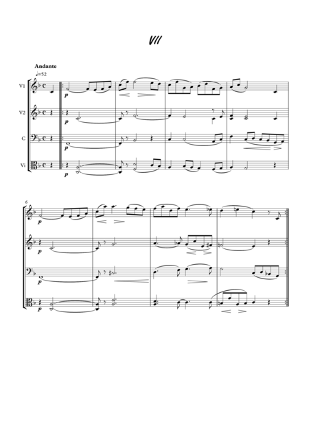 Scenes From Childhood Traumerei String Quartet Sheet Music