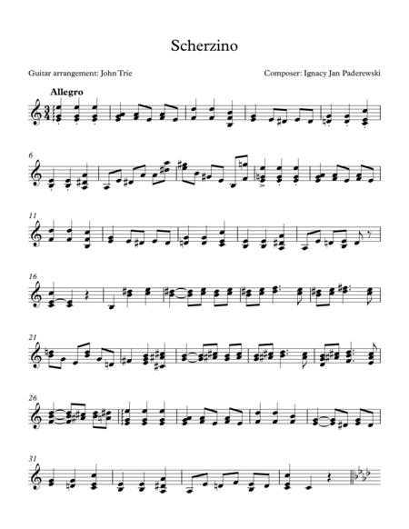 Scherzino Sheet Music