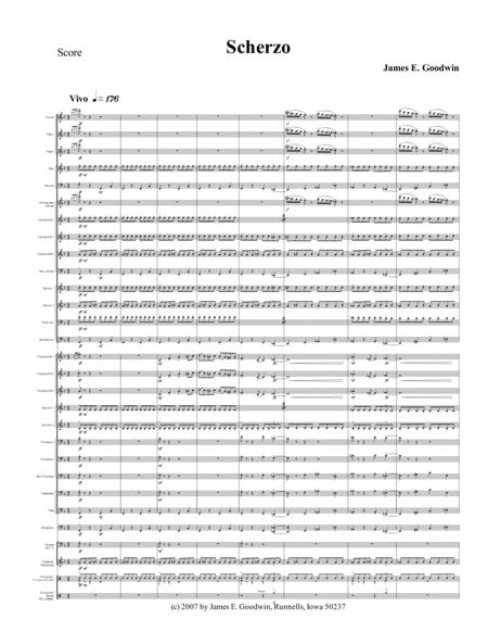 Scherzo For Band Sheet Music