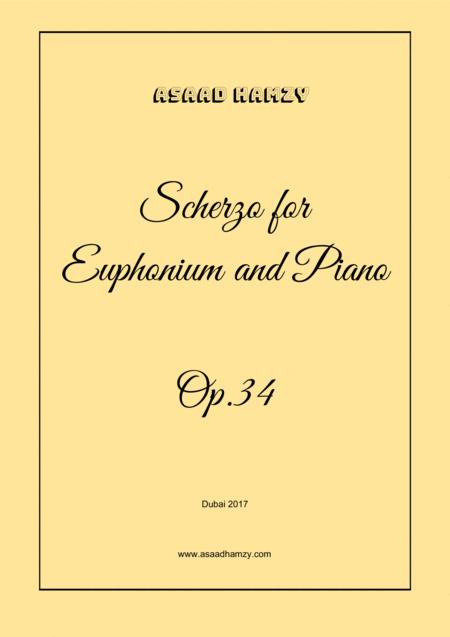 Scherzo For Euphonium And Piano Op 34 Sheet Music