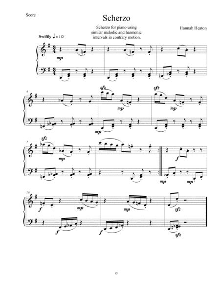 Scherzo For The Young By Hannah Heaton Sheet Music